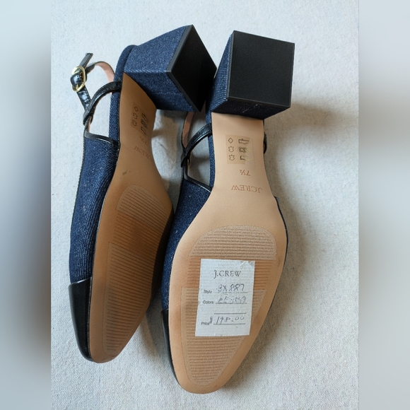 J. Crew Women's Black Block Heel Shoes - Picture 4 of 4